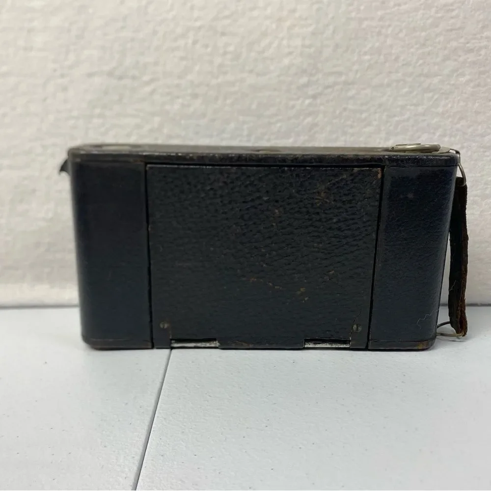 Antique Kodak No. 3 TBI Folding Brownie Maroon Bellows Camera UNTESTED